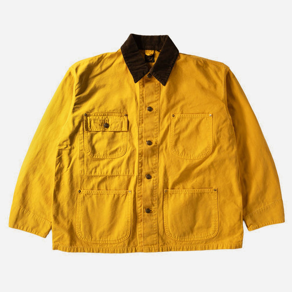 RELAXED OXFORD COVERALL JACKET - YELLOW