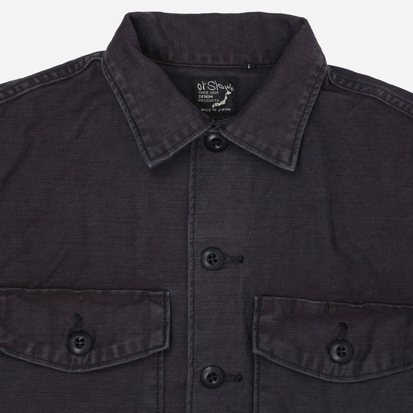 US. ARMY FATIGUE SHIRT - BLACK