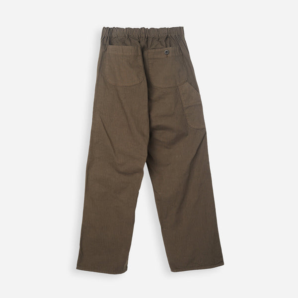 WIDE FIT WORK PANT - COFFEE BROWN