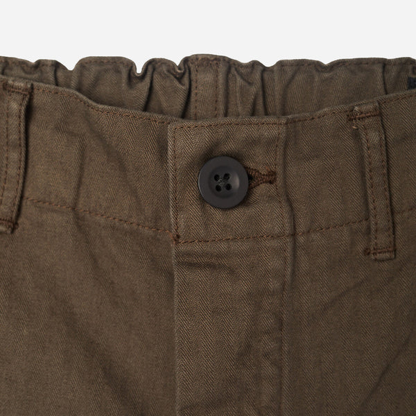 WIDE FIT WORK PANT - COFFEE BROWN
