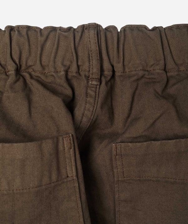 WIDE FIT WORK PANT - COFFEE BROWN