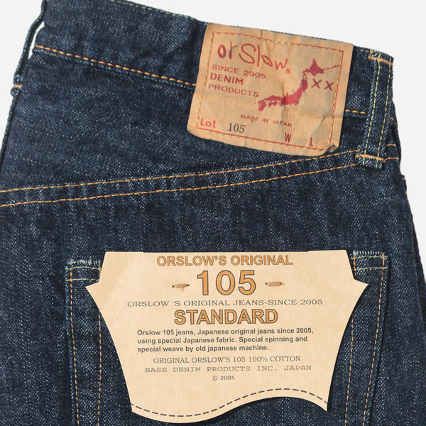 105 STANDARD DENIM JEANS - INDIGO ONE WASH