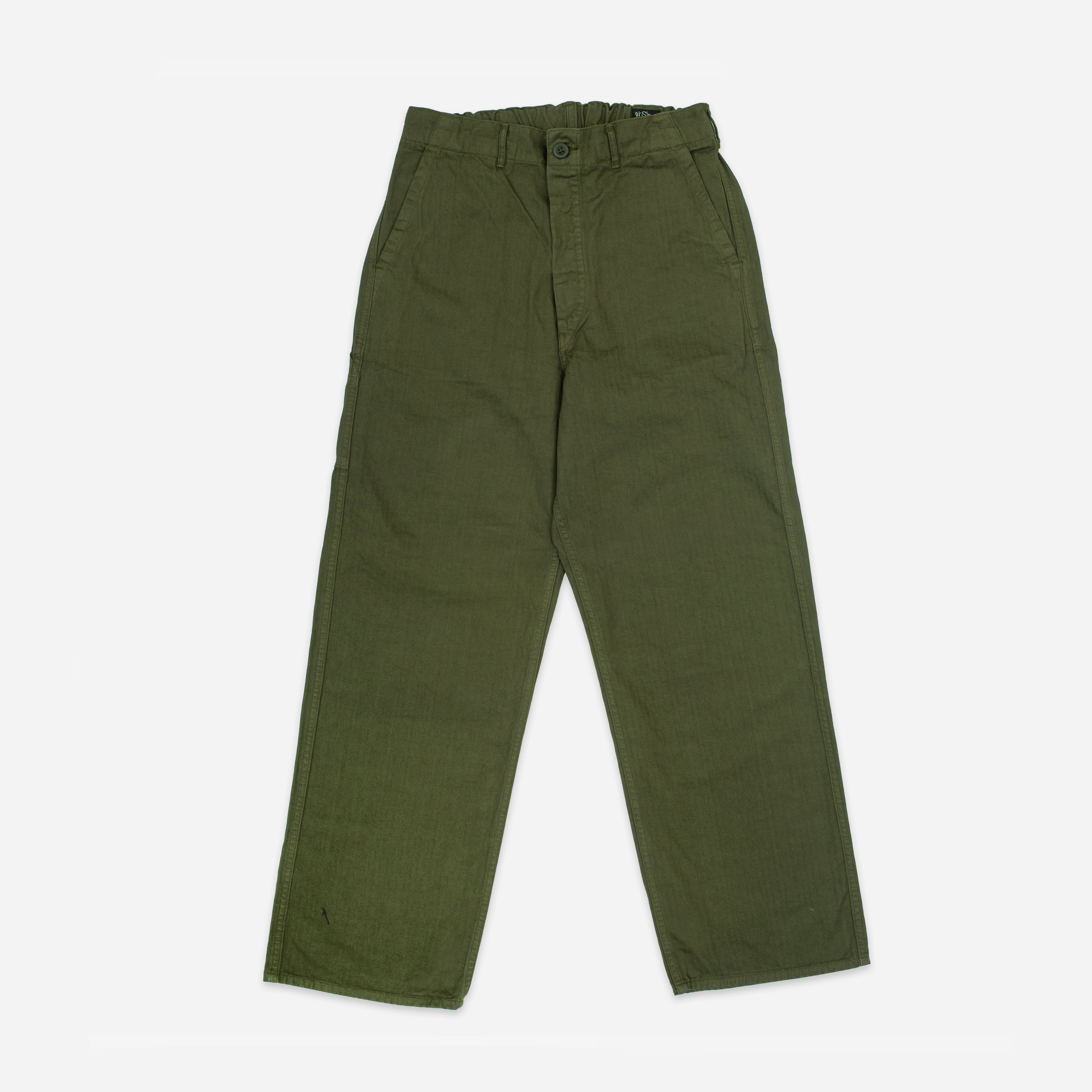 Orslow WIDE FRENCH WORK PANT - ARMY GREEN - The Great Divide