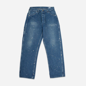 Orslow - RELAXED DENIM PAINTER PANT - USED PAINT BLUE -  - Main Front View