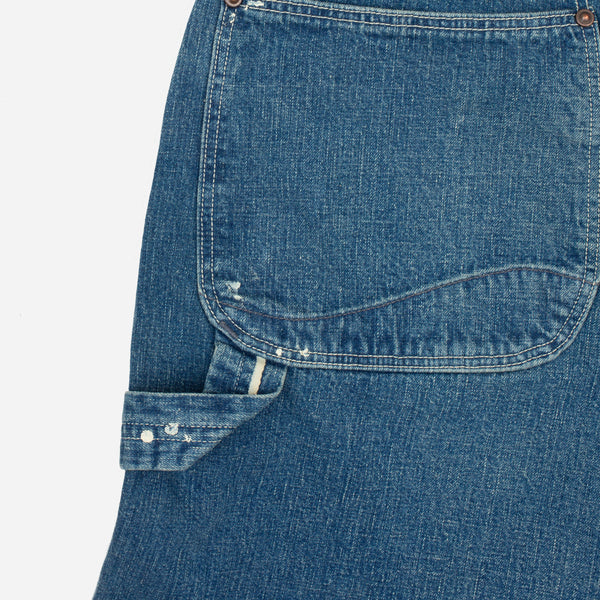 RELAXED DENIM PAINTER PANT - USED PAINT BLUE