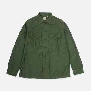 Orslow - U.S ARMY FATIGUE SHIRT - OLIVE GREEN -  - Main Front View