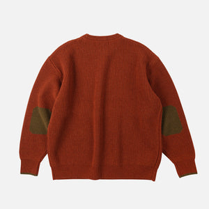 Frizmworks - PATCH ROUND PULLOVER KNIT - BRICK -  - Alternative View 1