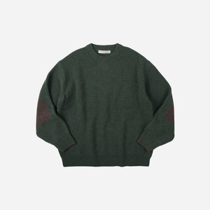 Frizmworks - Frizmworks Patch Round Pullover Knit - Forest Green -  - Main Front View