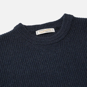 Frizmworks - PATCH ROUND PULLOVER KNIT - NAVY -  - Alternative View 1