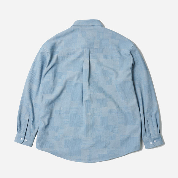 Frizmworks PATCHWORK DENIM SHIRT - BLUE - The Great Divide