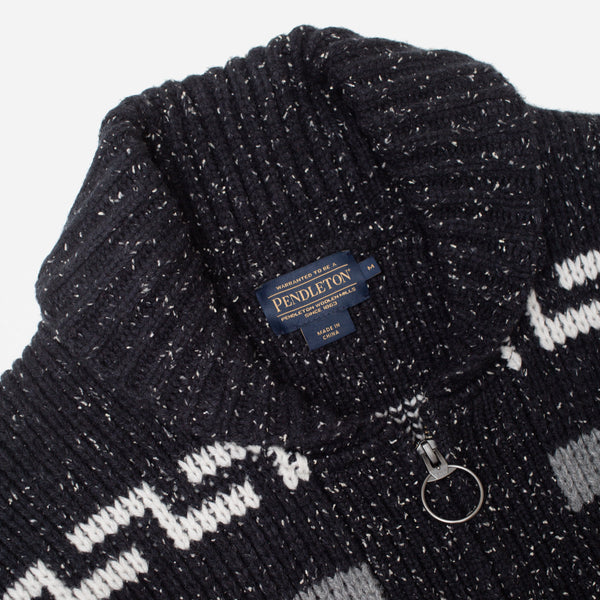 THE ORIGINAL WESTERLEY CARDIGAN - BLACK DONEGAL