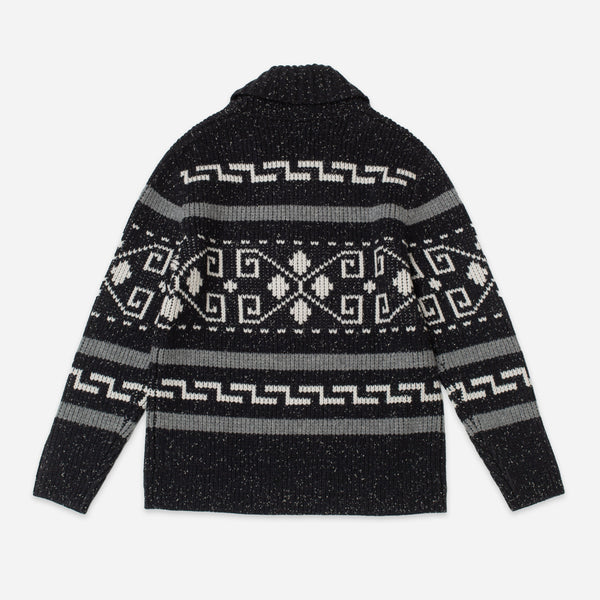 THE ORIGINAL WESTERLEY CARDIGAN - BLACK DONEGAL