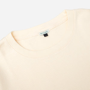 Wythe - WAFFLE THERMAL LONG SLEEVE TEE - CREAM -  - Alternative View 1