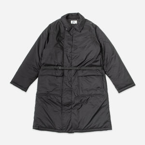 Pilgrim Surf + Supply - HAMMOND INSULATED LONG COAT - BLACK -  - Main Front View
