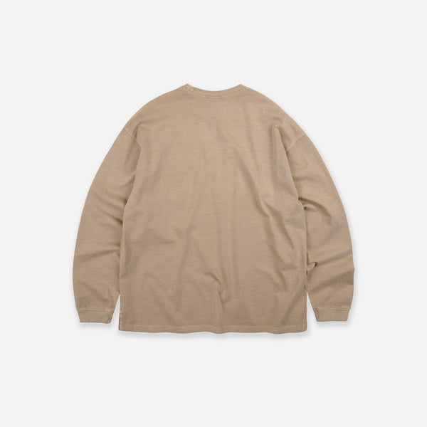PIGMENT POCKET LS T-SHIRT - BEIGE