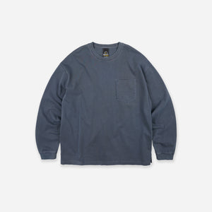 Frizmworks - PIGMENT POCKET L/S T-SHIRT - BLUE -  - Main Front View