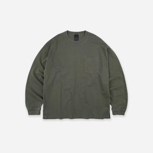 Frizmworks - PIGMENT POCKET LS T-SHIRT - OLIVE -  - Main Front View