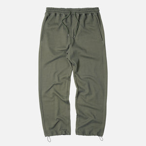 Frizmworks - PIGMENT DYE TERRY TRACK PANTS - OLIVE -  - Main Front View