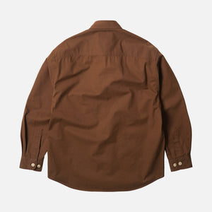 Frizmworks - POCKET LOOP WORK SHIRT - BROWN -  - Alternative View 1