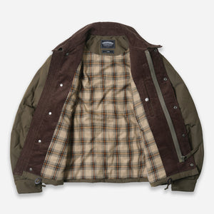 Frizmworks - QUILTED HERITAGE HUNTING JACKET - OLIVE -  - Alternative View 1