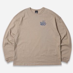 Frizmworks - RADIO MAN LONG SLEEVE TEE - SAND -  - Main Front View