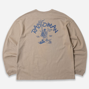 Frizmworks - RADIO MAN LONG SLEEVE TEE - SAND -  - Alternative View 1