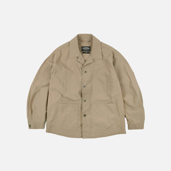 RELAXED COVERALL JACKET - BEIGE