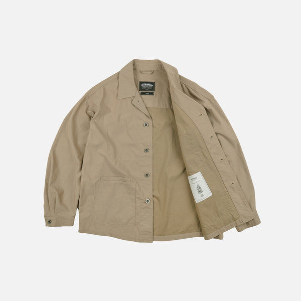 RELAXED COVERALL JACKET - BEIGE
