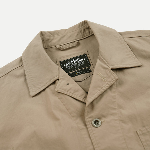 RELAXED COVERALL JACKET - BEIGE