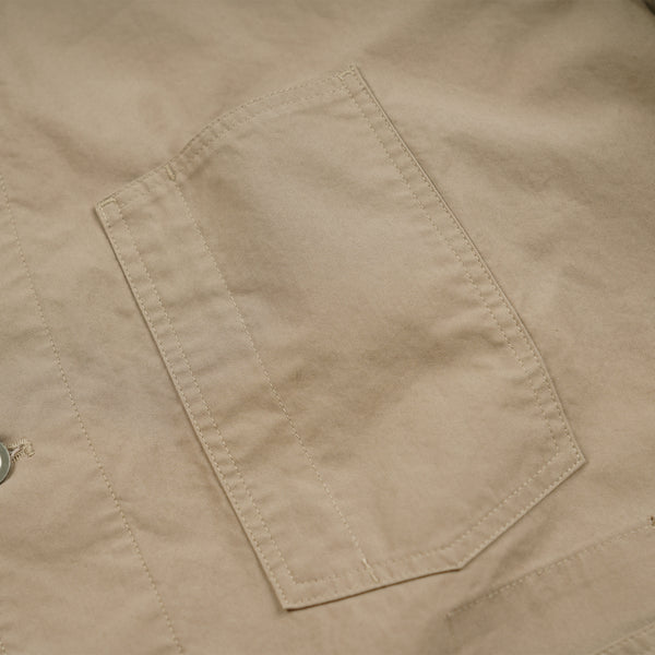 RELAXED COVERALL JACKET - BEIGE