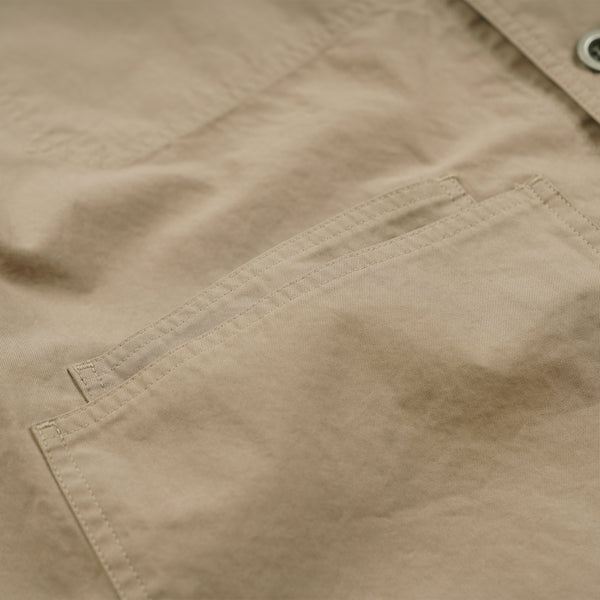 RELAXED COVERALL JACKET - BEIGE