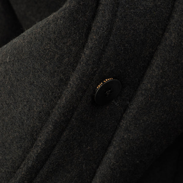 WOOL MAC COAT - ASH BLACK