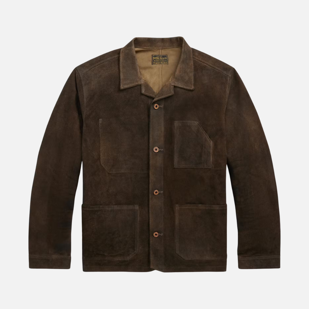 Double RL By Ralph Lauren KENMARE SUEDE SHIRT JACKET - VINTAGE Double RL By Ralph Lauren KENMARE SUEDE SHIRT JACKET - VINTAGE