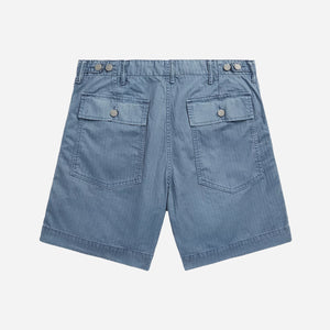 Double RL By Ralph Lauren - ARMY UTILITY CARGO SHORTS - FADED BABY BLUE -  - Alternative View 1