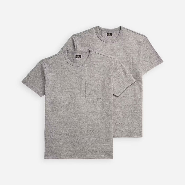 RRL Jersey Pocket T-Shirt Two-Pack Grey