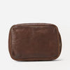 Double RL By Ralph Lauren - LARGE LEATHER TRAVEL POUCH - BROWN -  - Alternative View 1
