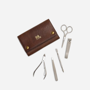 Double RL By Ralph Lauren - RRL Nail Grooming Kit & Leather Case -  - Main Front View