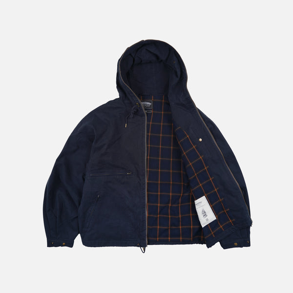 SAILING HOODED PARKA JACKET - NAVY