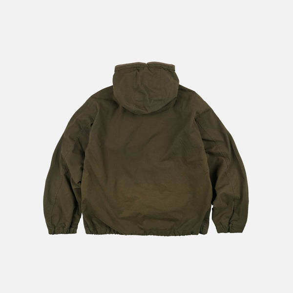 SAILING HOODED PARKA JACKET - OLIVE