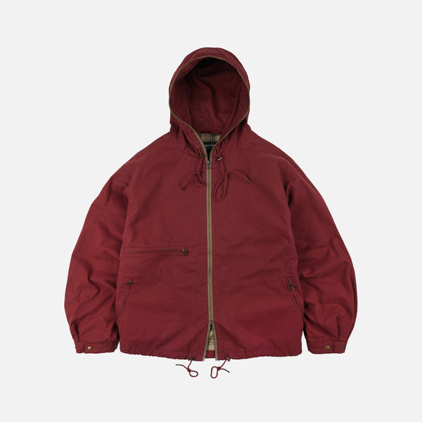 SAILING HOODED PARKA JACKET - RED