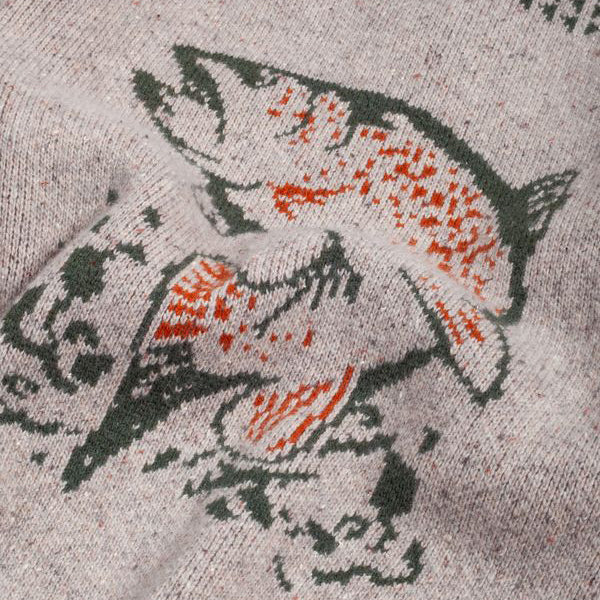 SALMON FALLS ZIP SWEATER - OATMEAL