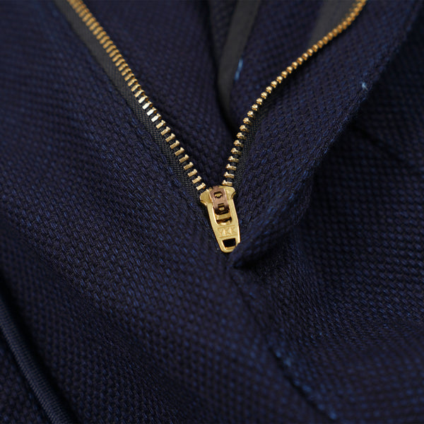 SASHIKO DENIM BALLOON PANTS - INDIGO