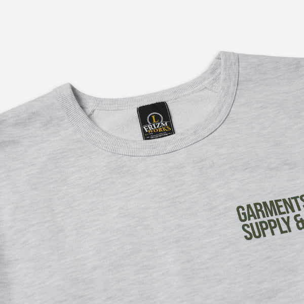 SERVICE LABEL SWEATSHIRT - WHITE MELANGE