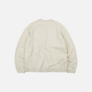 Frizmworks - SLUB HENLEY L/S T-SHIRT - KHAKI BEIGE -  - Alternative View 1