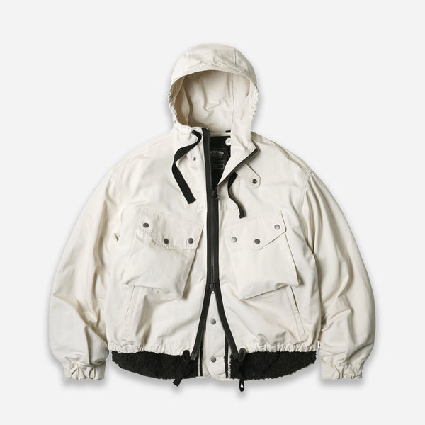 SMOCK HOODED 2 IN 1 PARKA JACKET - SNOW