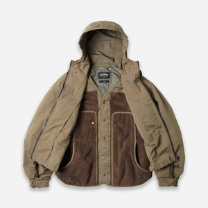 Frizmworks - SMOCK HOODED 2 IN 1 PARKA JACKET - TAN -  - Alternative View 1