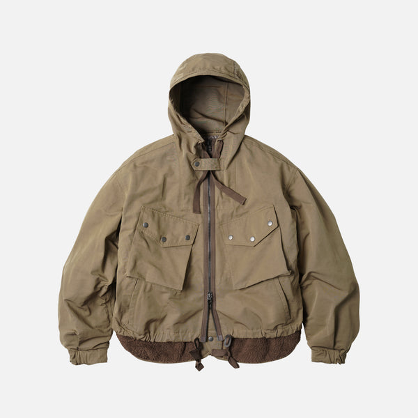 SMOCK HOODED 2 IN 1 PARKA JACKET - TAN