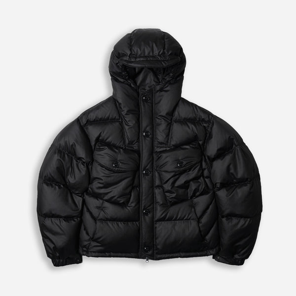 SMOCK PUFFER DOWN PARKA - BLACK