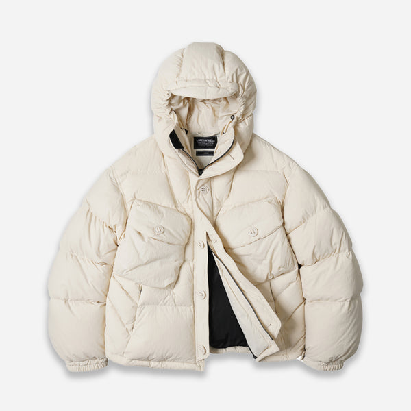 SMOCK PUFFER DOWN PARKA - CREAM