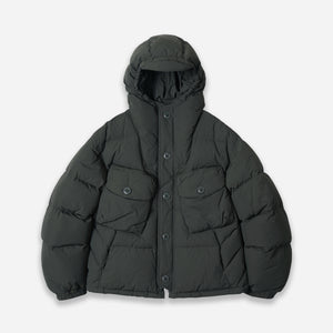 Frizmworks - SMOCK PUFFER DOWN PARKA - DARK GREEN -  - Main Front View